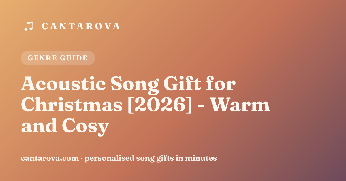 Acoustic Song Gift for Christmas [2026] - Warm and Cosy