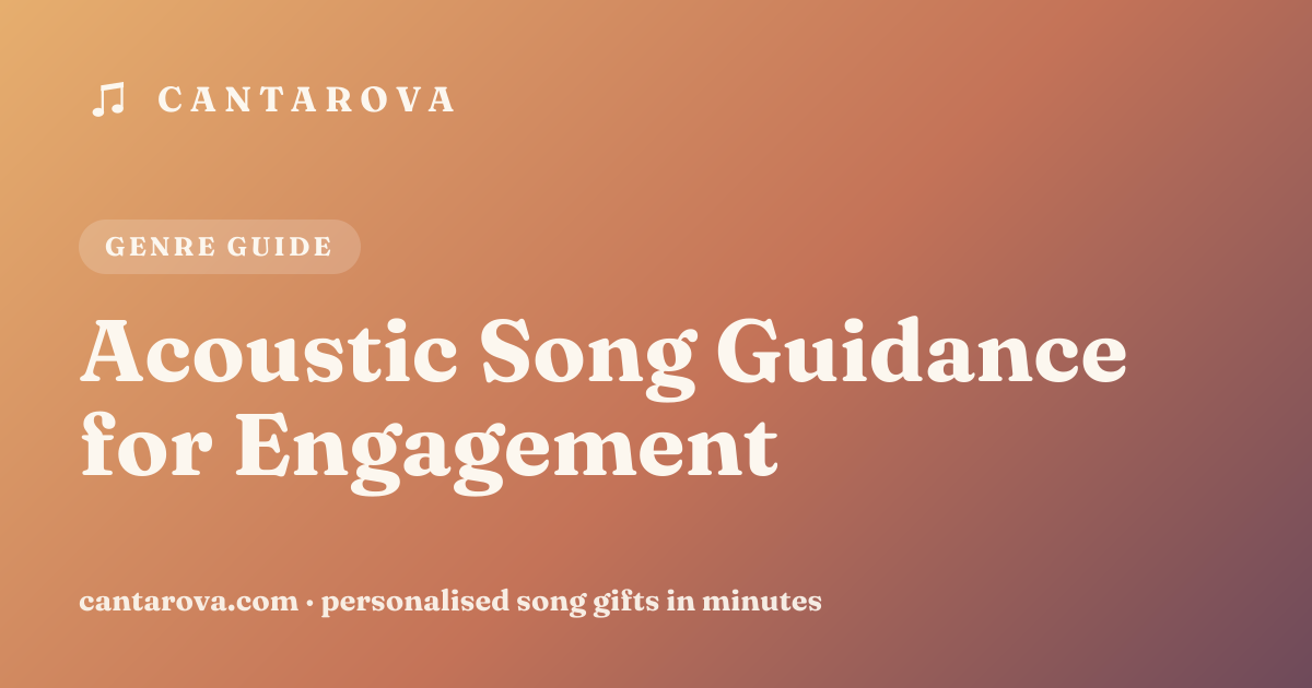 Acoustic Song Guidance for Engagement