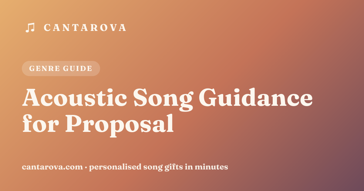 Acoustic Song Guidance for Proposal