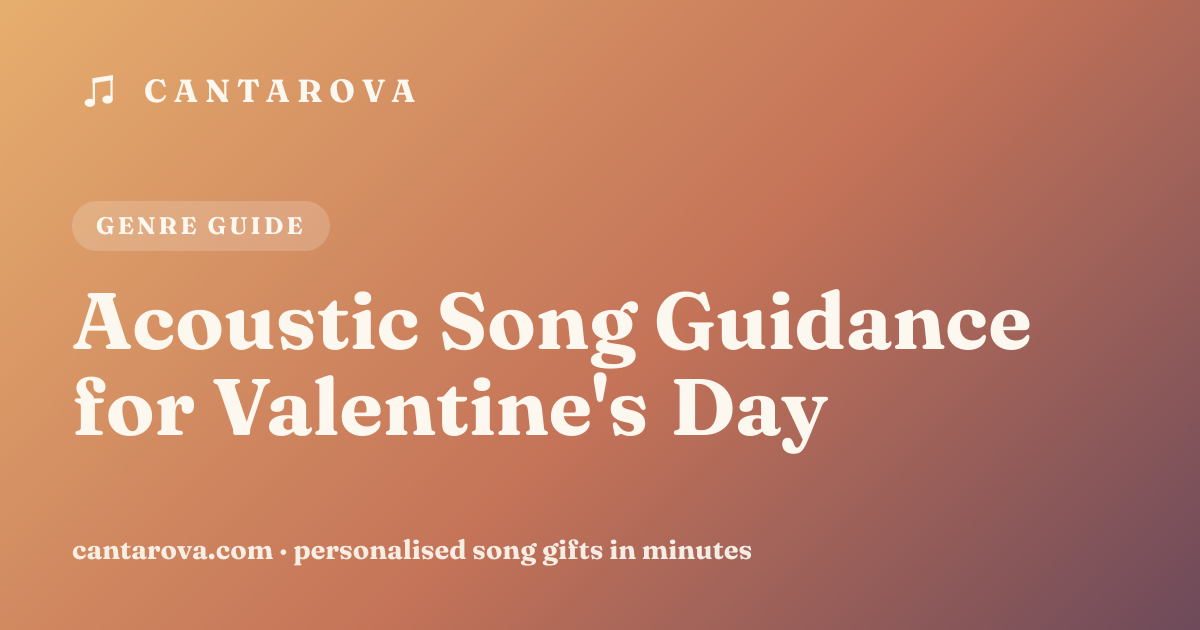 Acoustic Song Guidance for Valentine's Day