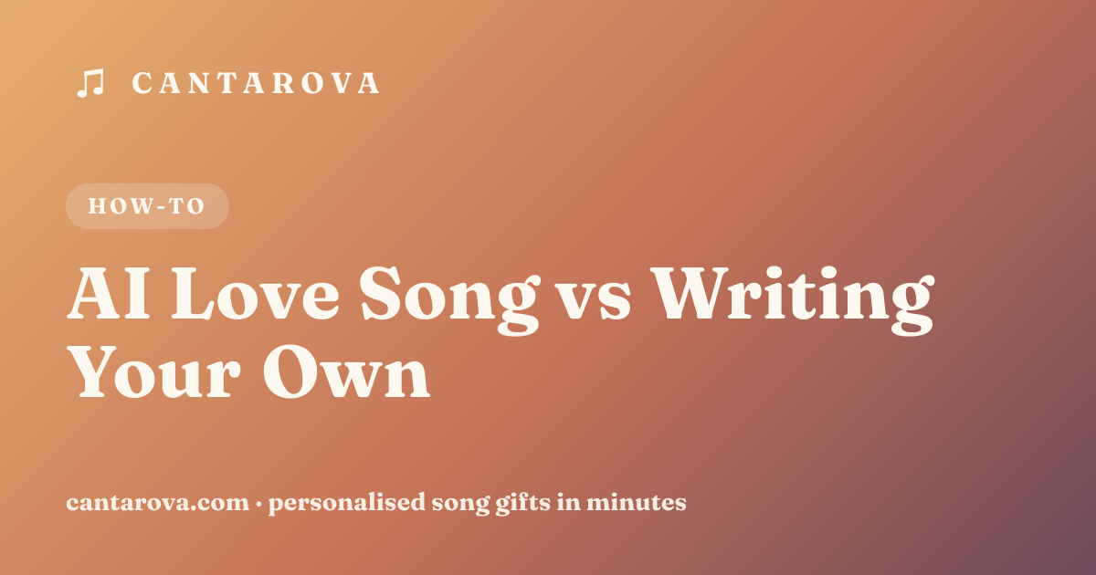 AI Love Song vs Writing Your Own