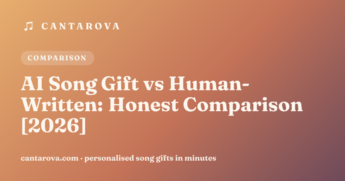 AI Song Gift vs Human-Written: Honest Comparison [2026]