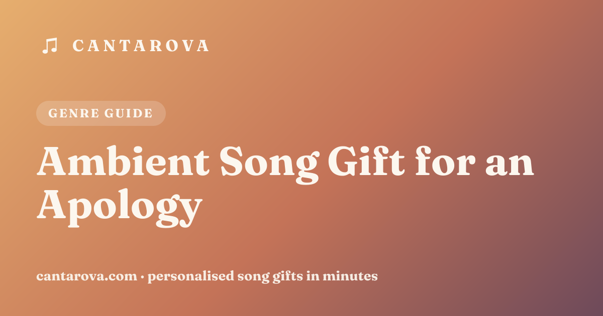 Ambient Song Gift for an Apology