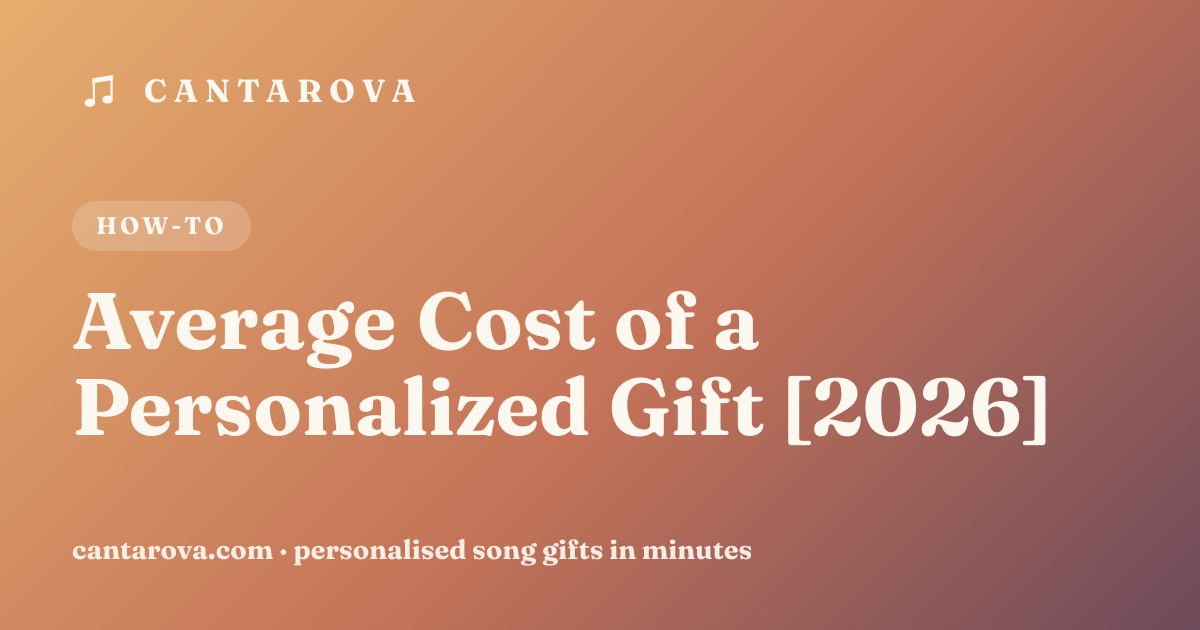 Average Cost of a Personalized Gift [2026]