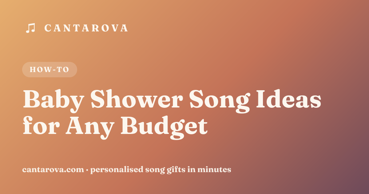 Baby Shower Song Ideas for Any Budget