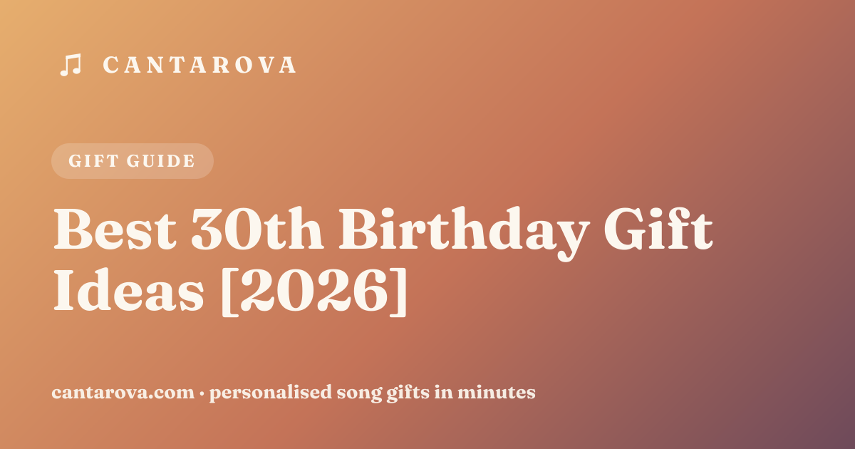 Best 30th Birthday Gift Ideas [2026]