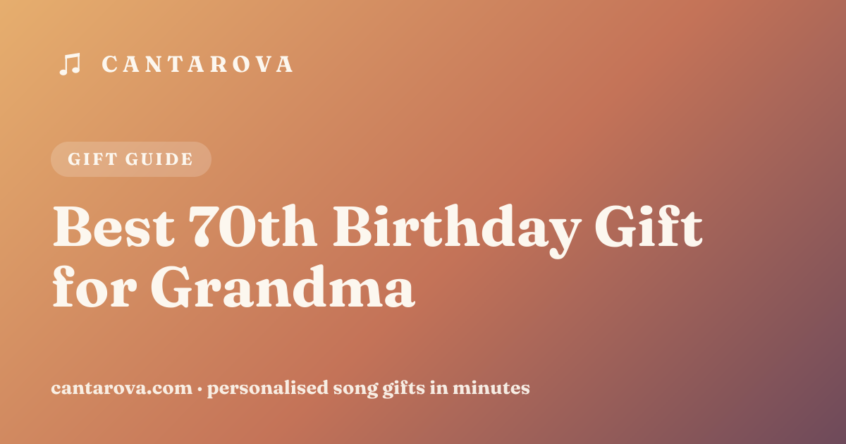 Best 70th Birthday Gift for Grandma