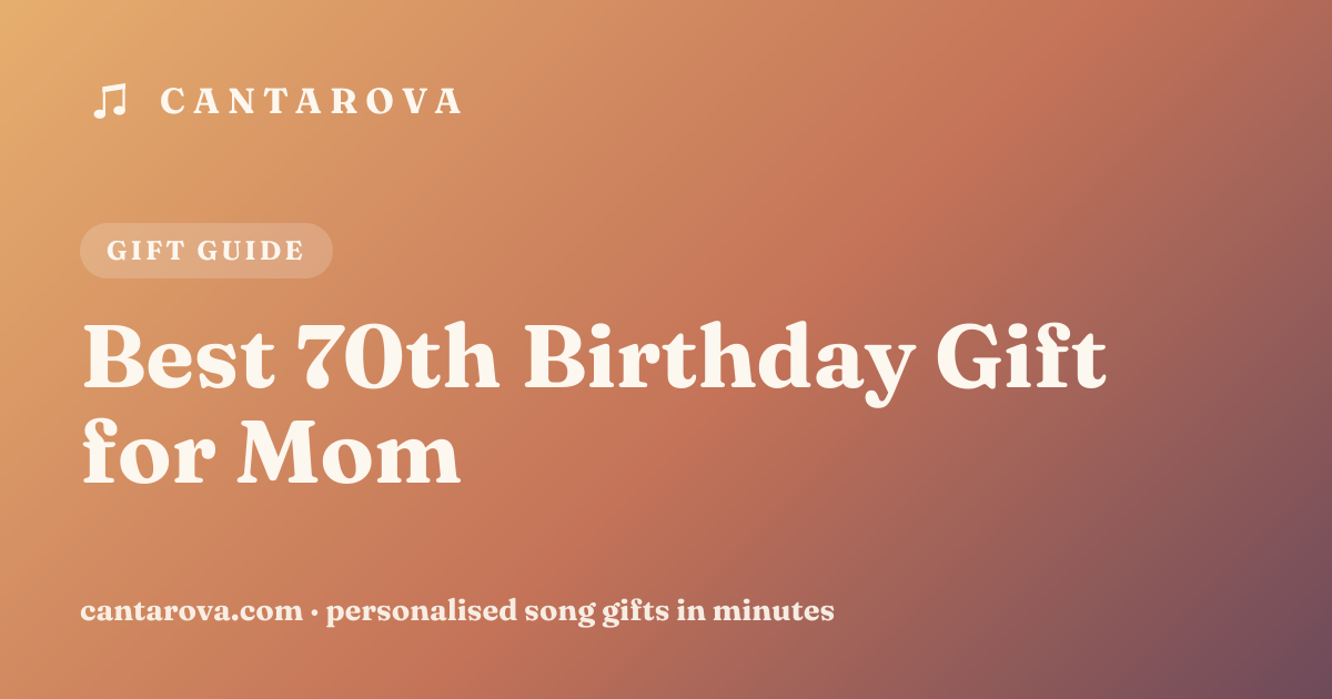 Best 70th Birthday Gift for Mom