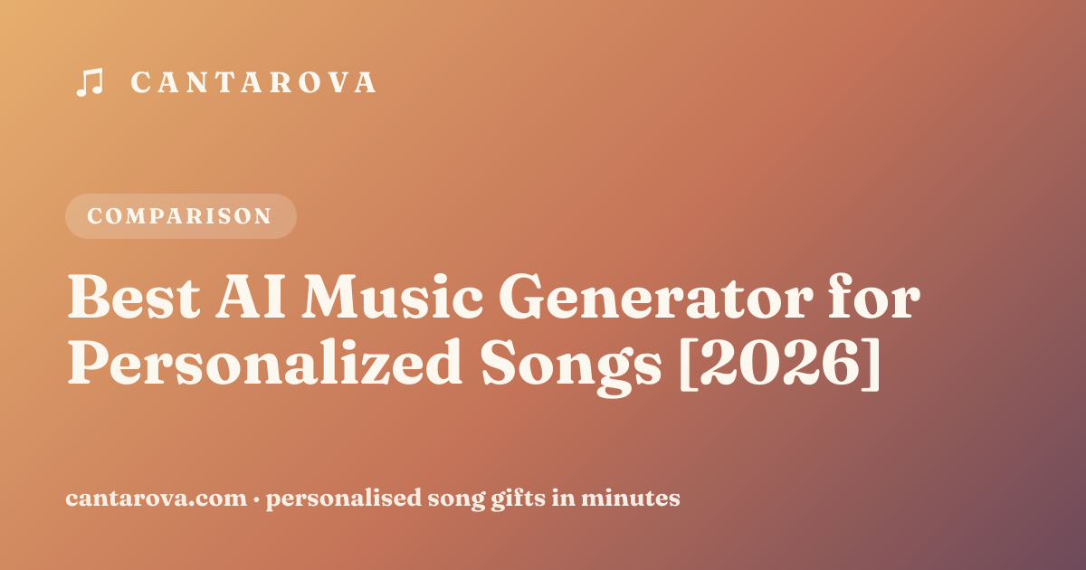 Best AI Music Generator for Personalized Songs [2026]