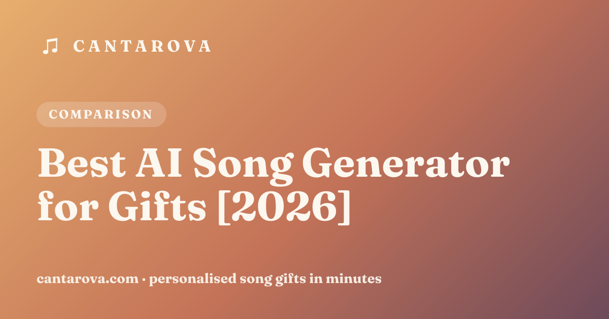 Best AI Song Generator for Gifts [2026]