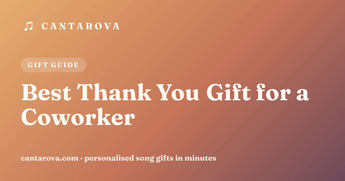 Best Thank You Gift for a Coworker
