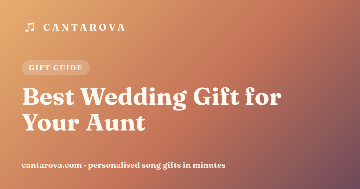 Best Wedding Gift for Your Aunt