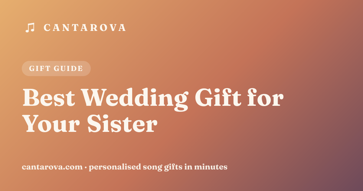 Best Wedding Gift for Your Sister