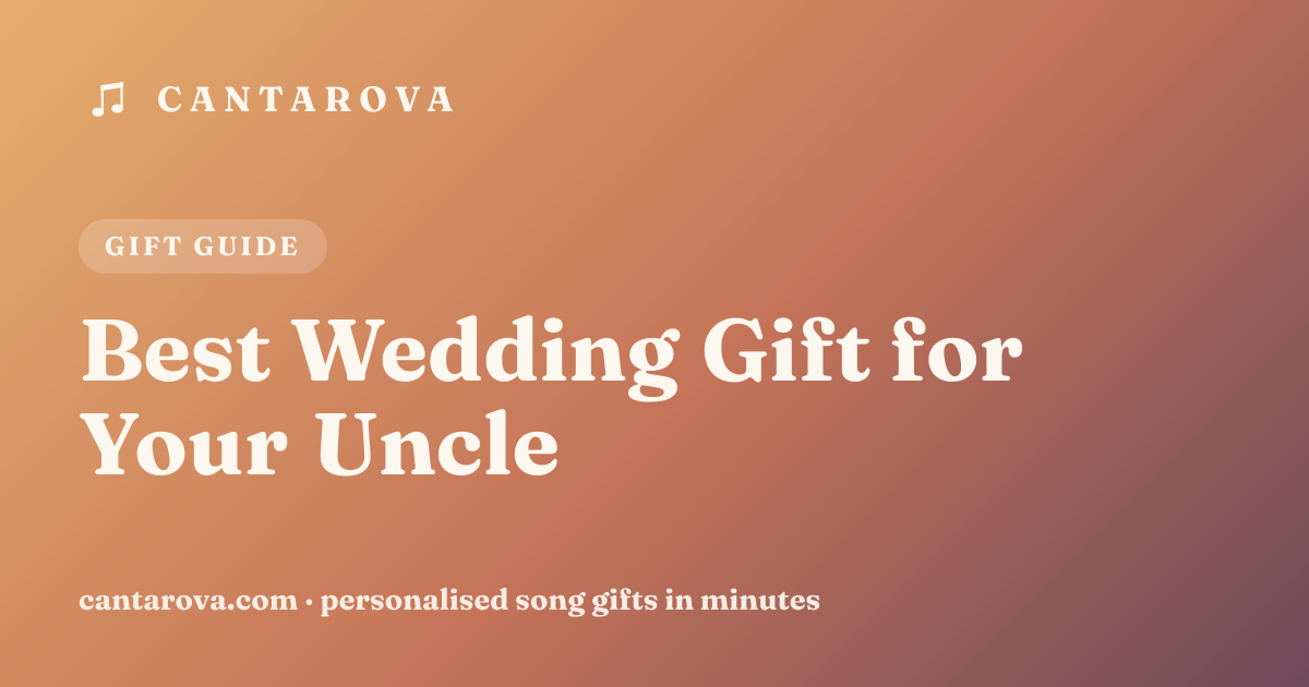 Best Wedding Gift for Your Uncle