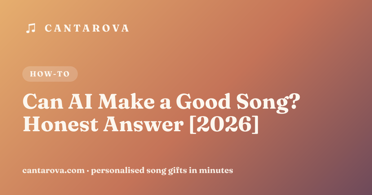 Can AI Make a Good Song? Honest Answer [2026]