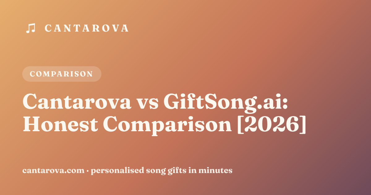 Cantarova vs GiftSong.ai: Honest Comparison [2026]