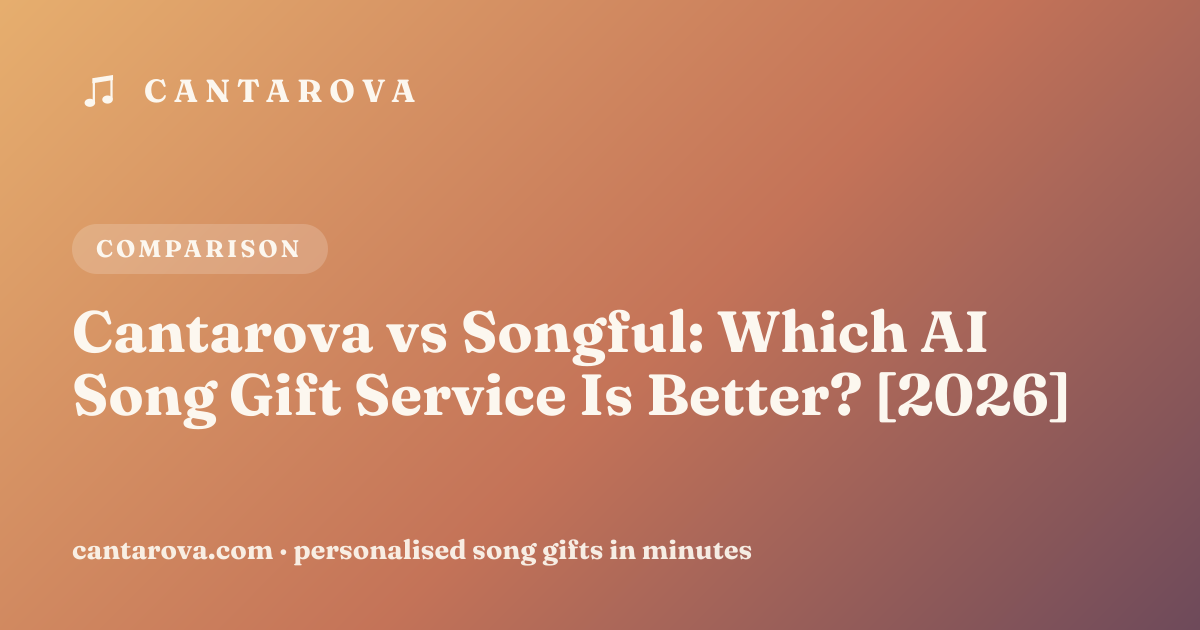 Cantarova vs Songful: Which AI Song Gift Service Is Better? [2026]