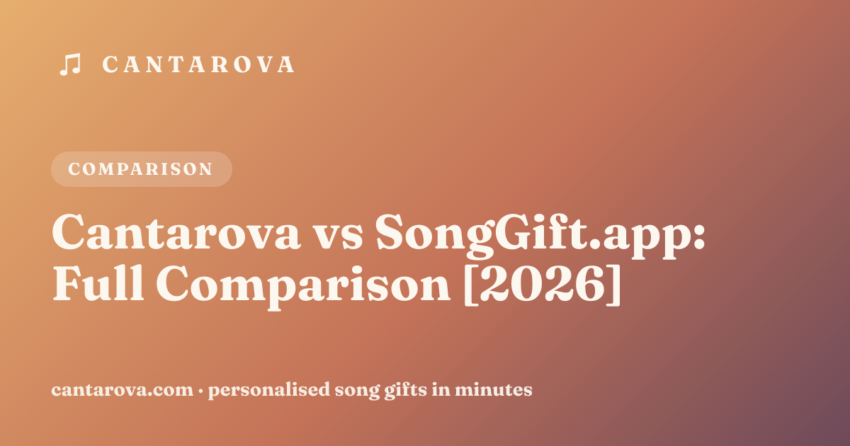 Cantarova vs SongGift.app: Full Comparison [2026]