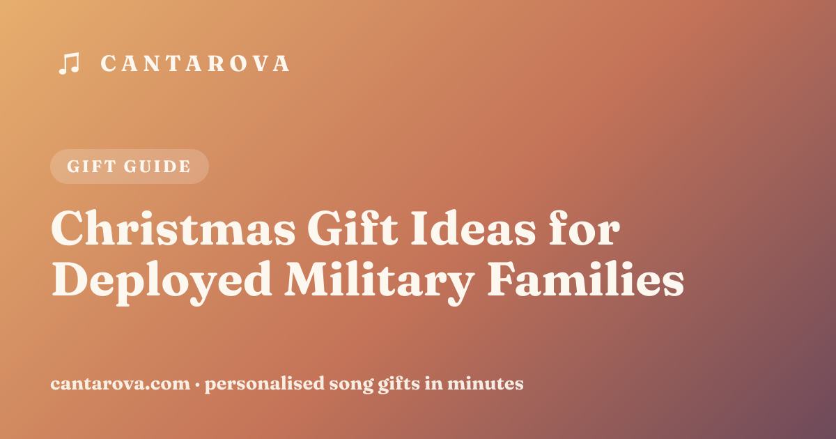 Christmas Gift Ideas for Deployed Military Families