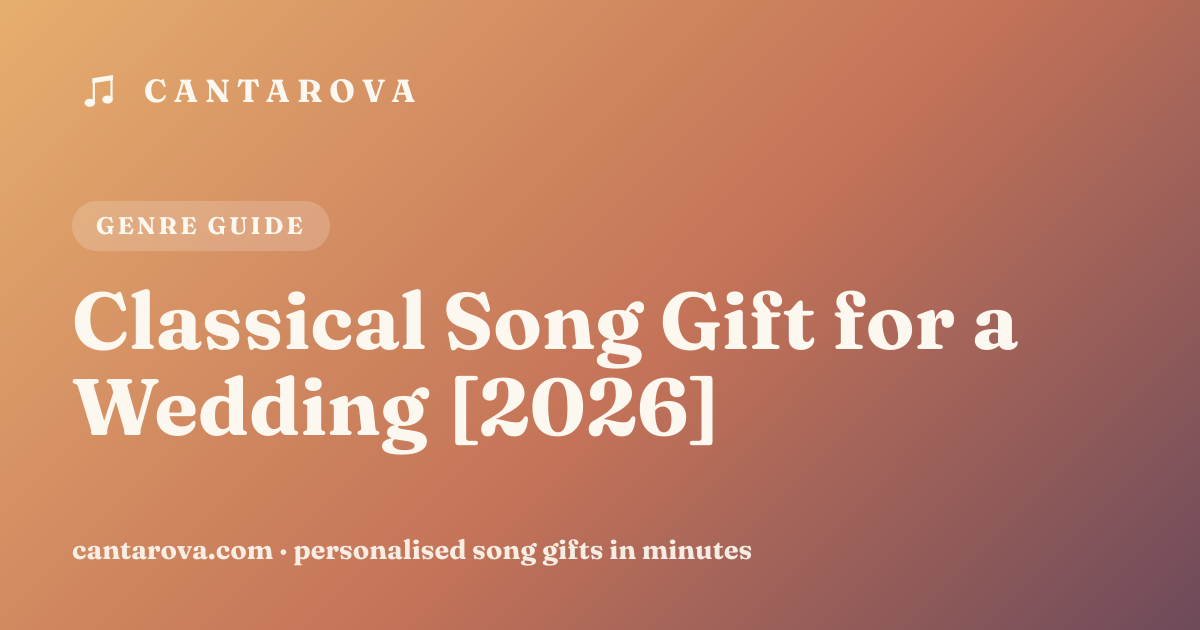 Classical Song Gift for a Wedding [2026]