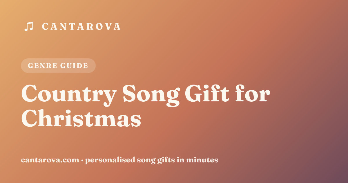 Country Song Gift for Christmas