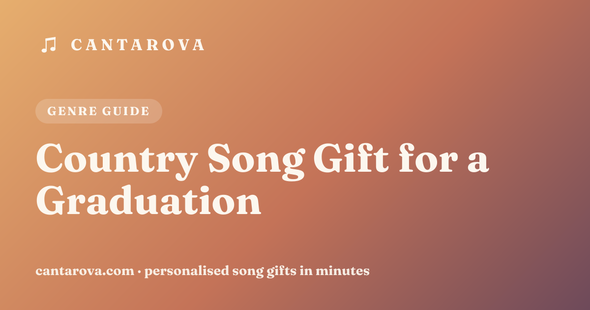 Country Song Gift for a Graduation