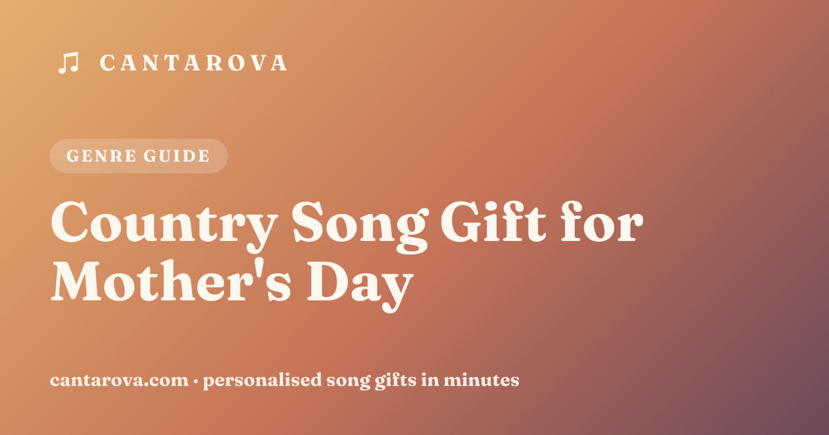 Country Song Gift for Mother's Day