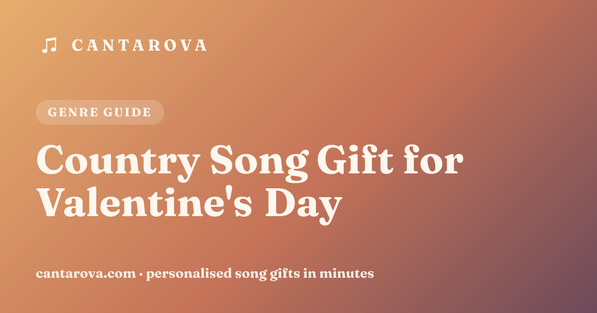 Country Song Gift for Valentine's Day