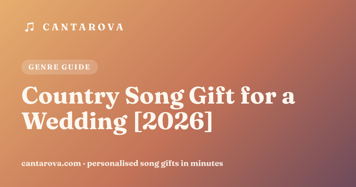 Country Song Gift for a Wedding [2026]