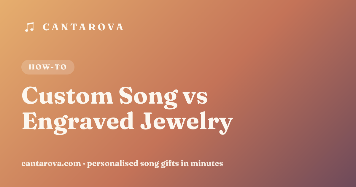 Custom Song vs Engraved Jewelry