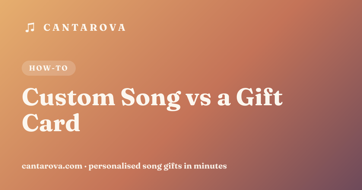 Custom Song vs a Gift Card