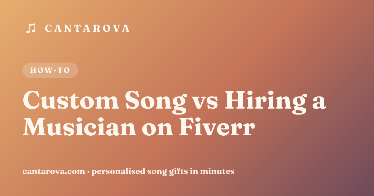 Custom Song vs Hiring a Musician on Fiverr