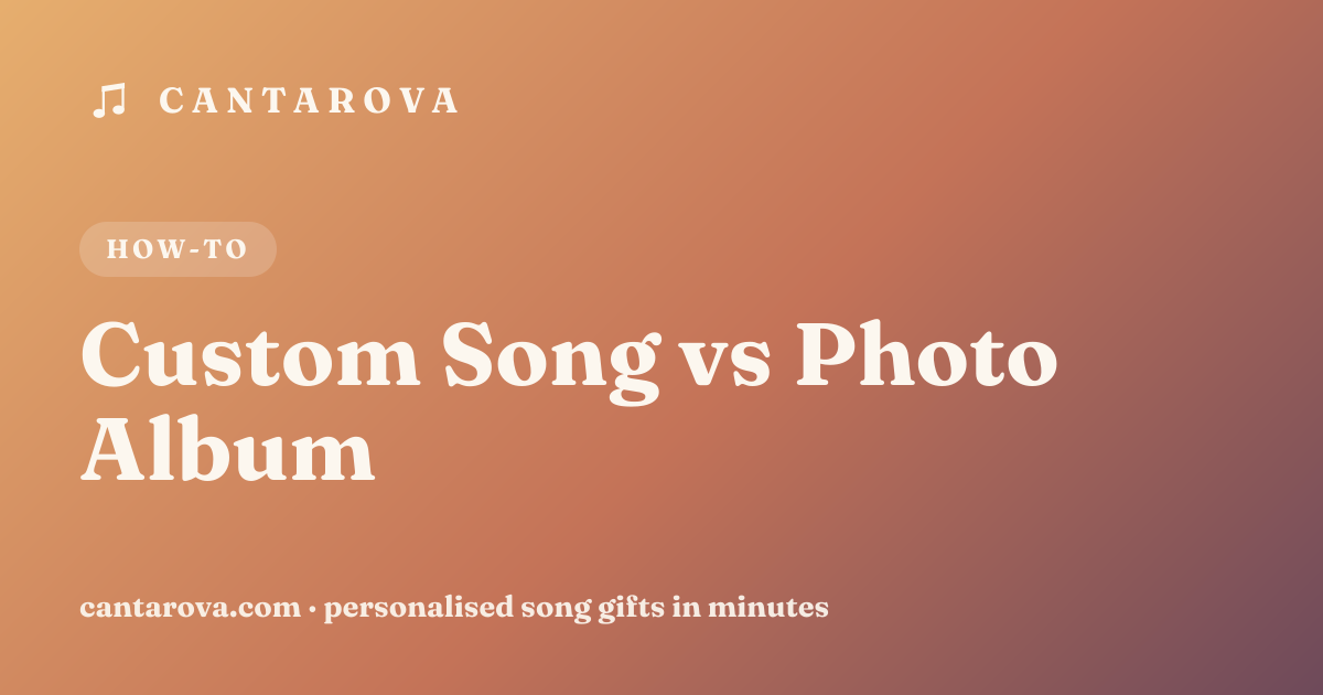 Custom Song vs Photo Album