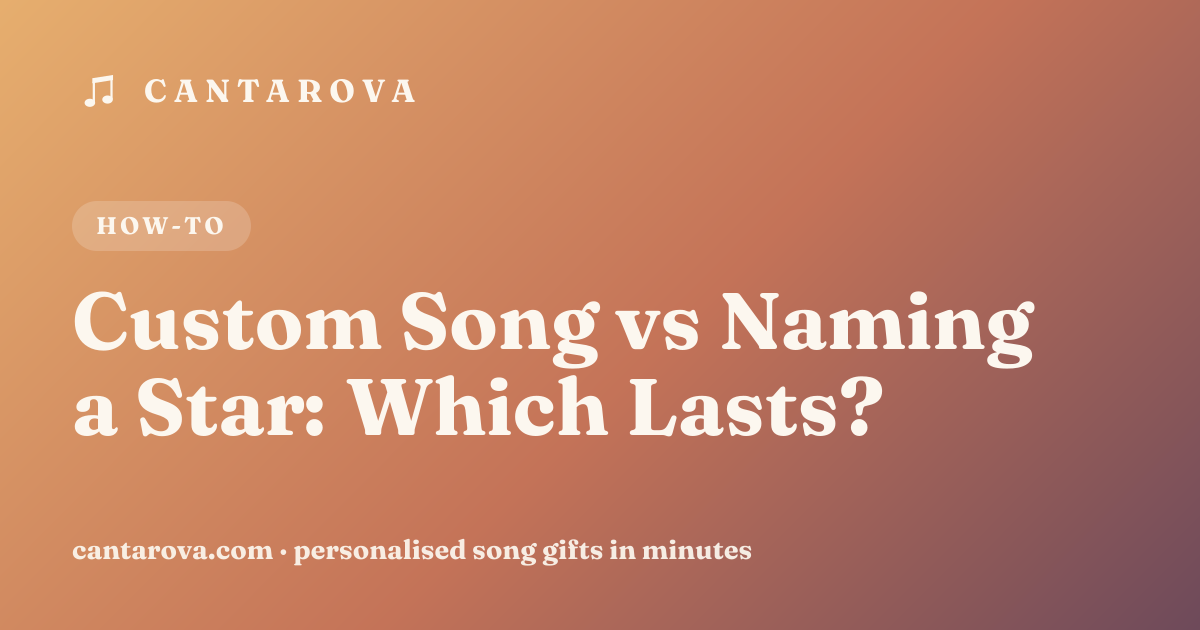 Custom Song vs Naming a Star: Which Lasts?