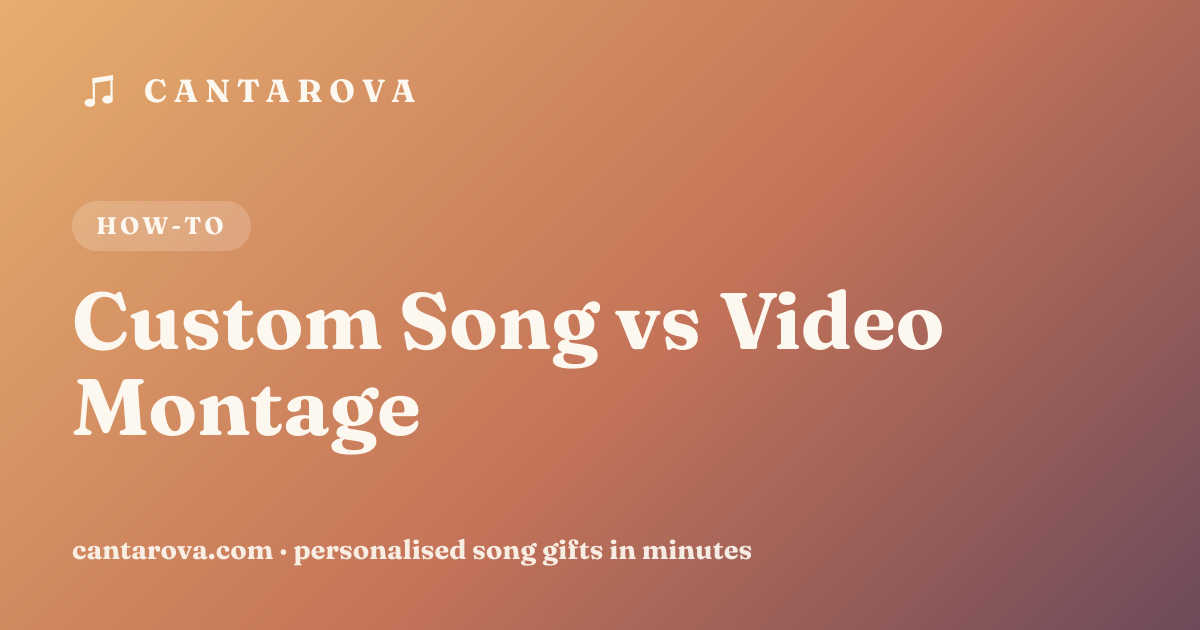 Custom Song vs Video Montage