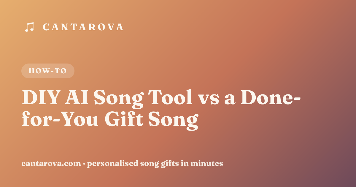 DIY AI Song Tool vs a Done-for-You Gift Song