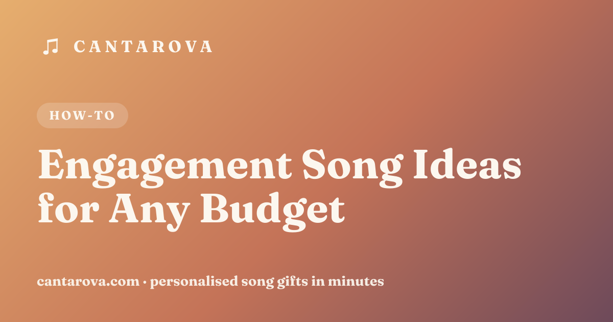 Engagement Song Ideas for Any Budget