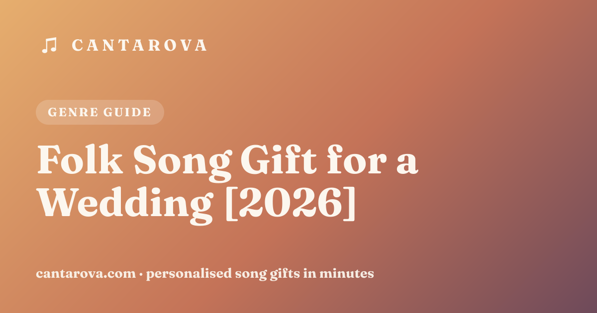 Folk Song Gift for a Wedding [2026]