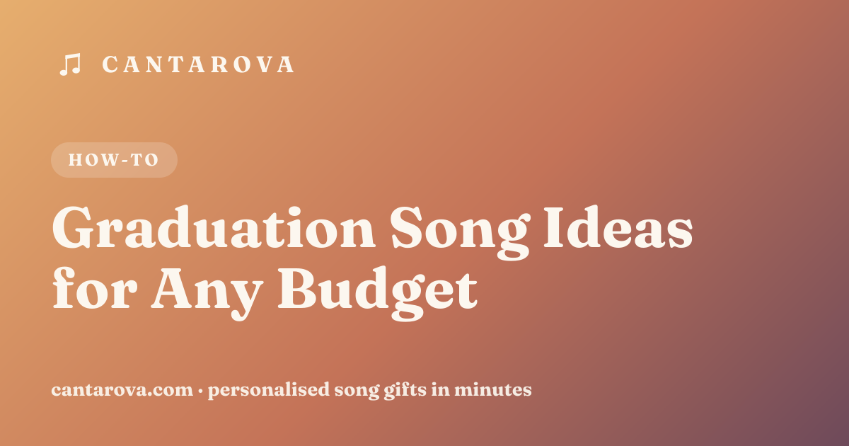 Graduation Song Ideas for Any Budget