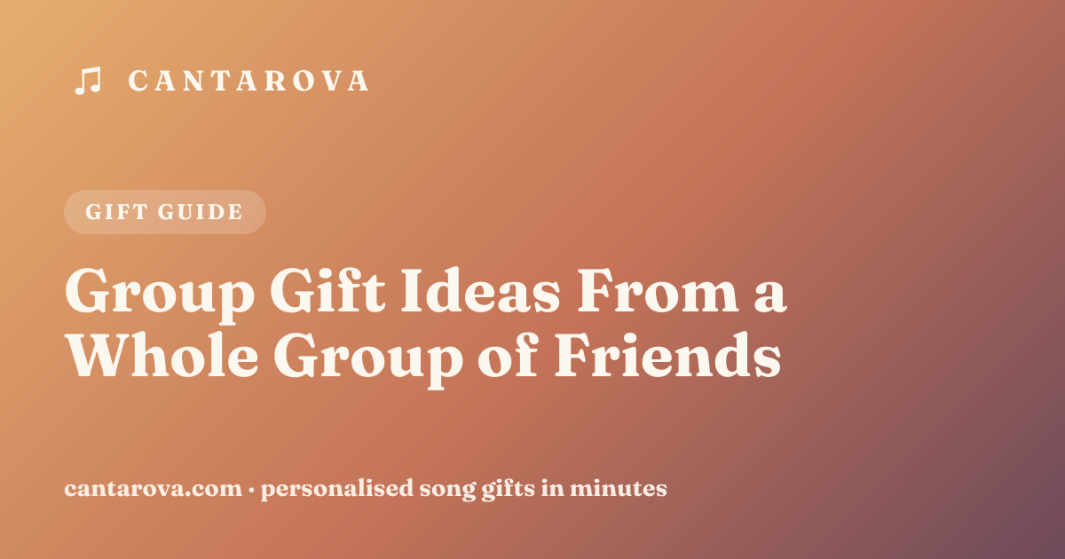 Group Gift Ideas From a Whole Group of Friends