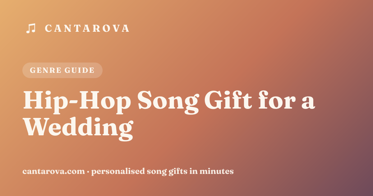 Hip-Hop Song Gift for a Wedding