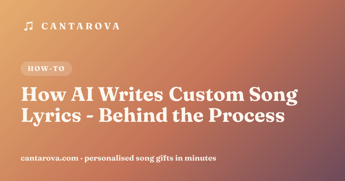 How AI Writes Custom Song Lyrics - Behind the Process