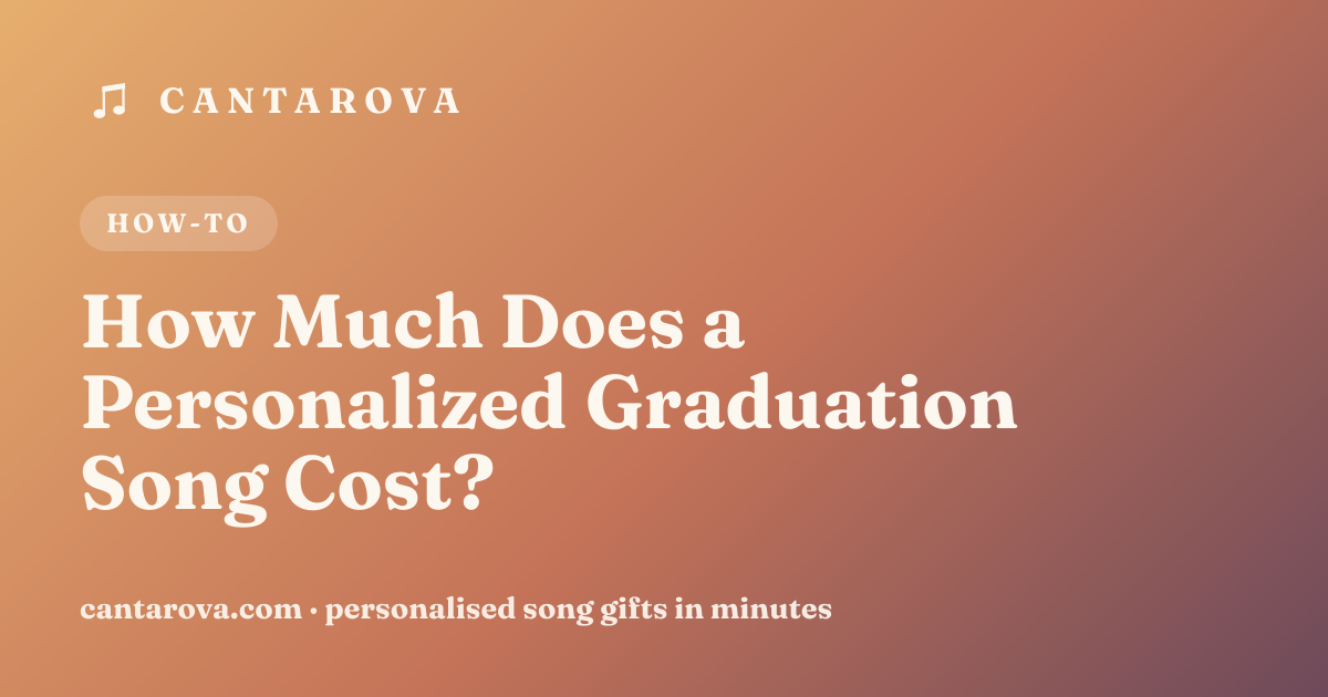 How Much Does a Personalized Graduation Song Cost?