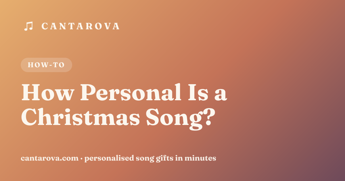 How Personal Is a Christmas Song?