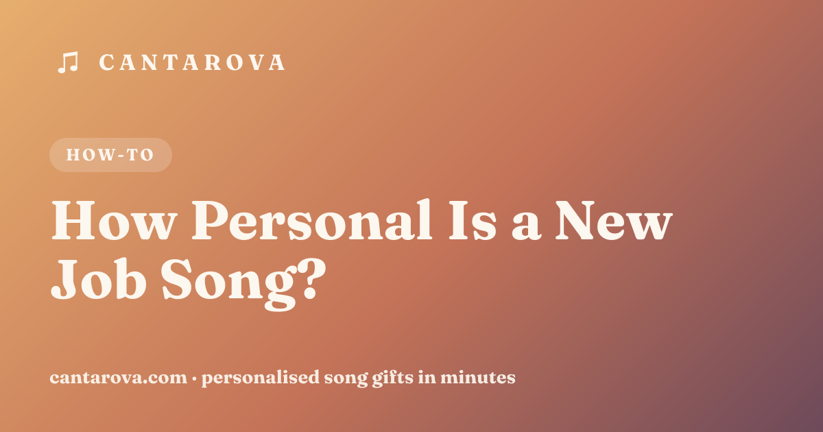 How Personal Is a New Job Song?