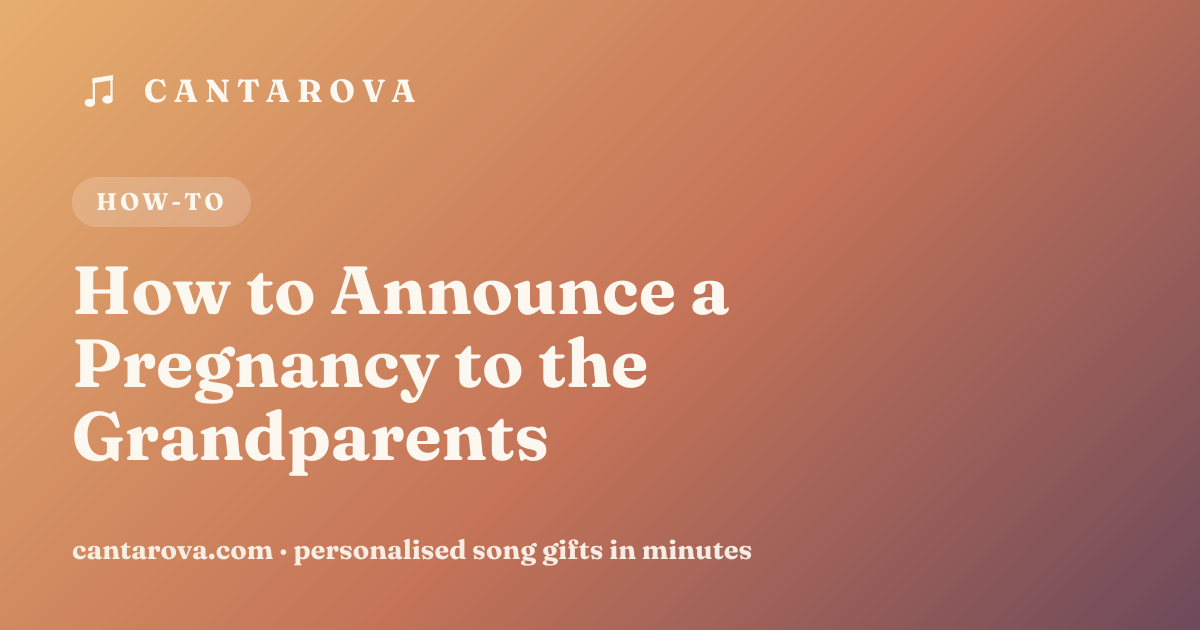 How to Announce a Pregnancy to the Grandparents