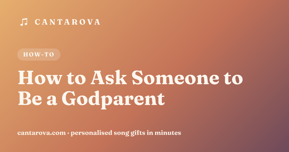 How to Ask Someone to Be a Godparent