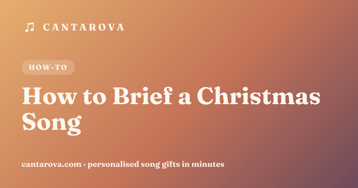 How to Brief a Christmas Song