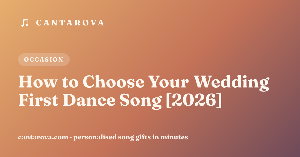 How to Choose Your Wedding First Dance Song [2026]