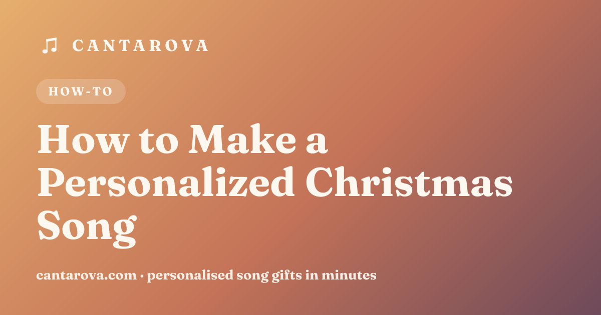 How to Make a Personalized Christmas Song